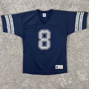 Vintage Logo 7 Troy Aikman Dallas Cowboys NFL Jersey Size Youth XL Adult S/M 90s